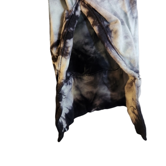 Missguided shirt dress with button front in tie dye white blackish purple - Picture 9 of 13